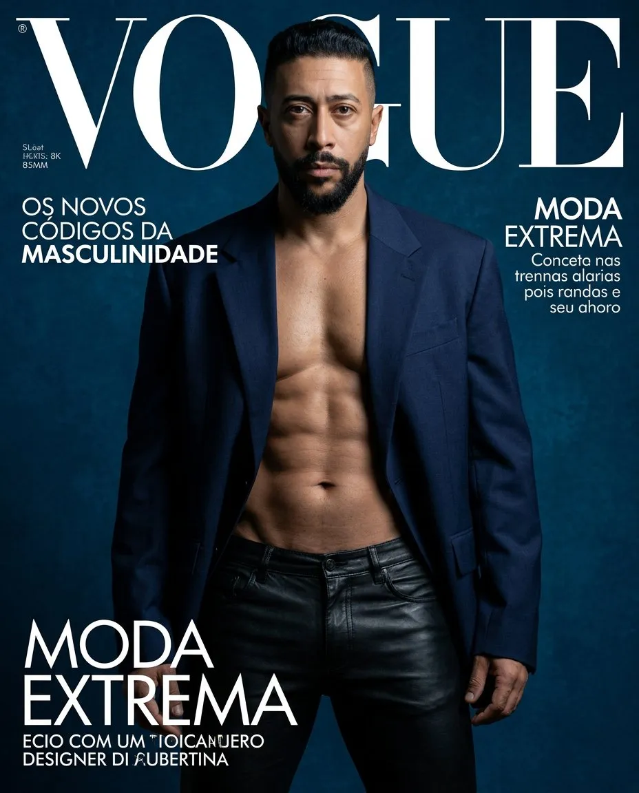 High-Fashion Magazine Cover, Cinematic Editorial Photography