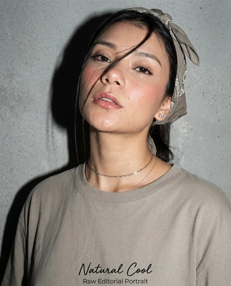 Raw Flash Editorial Portrait Photography, High-End Realism