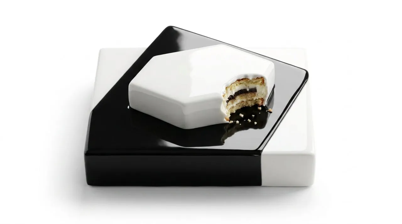 Minimalist Luxury Edible Sculpture Product Photography, High-End Advertising